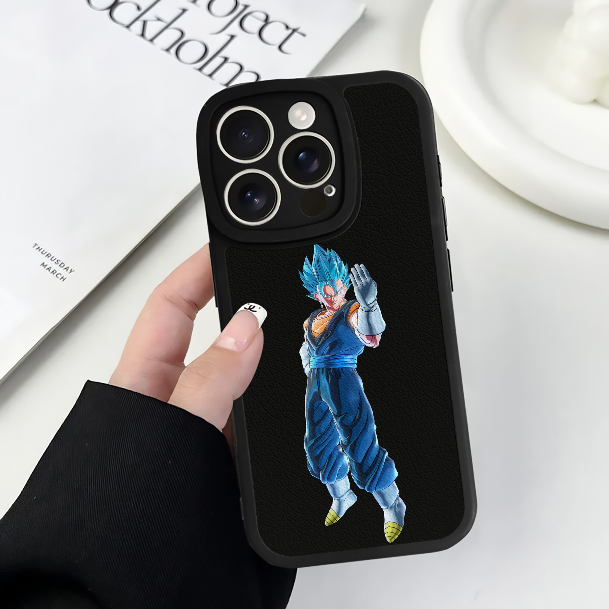 （画像用） ドラゴンボール ベジット DRAGON BALL Vegetto 【iPhone 16シリーズ対応】シリコンスマホケース（レザー調） 材質：シリコン